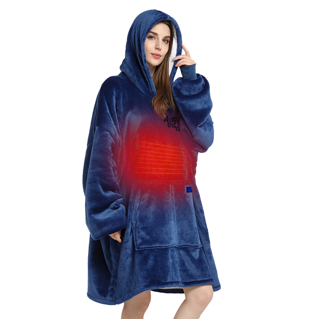 Warm Daddy® Full-Body Heated Robe (Front & Back)