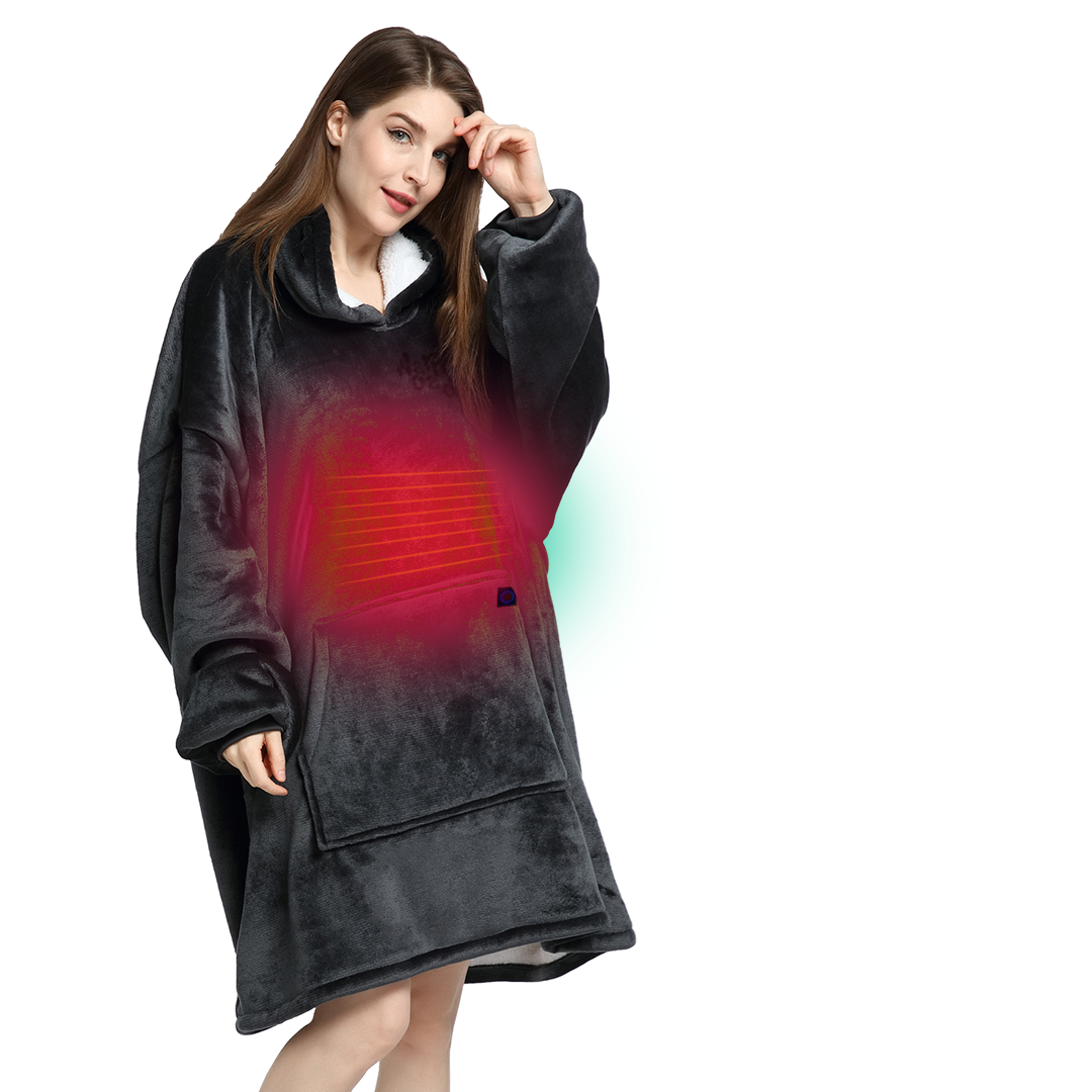 Warm Daddy® Full-Body Heated Robe (Front & Back)