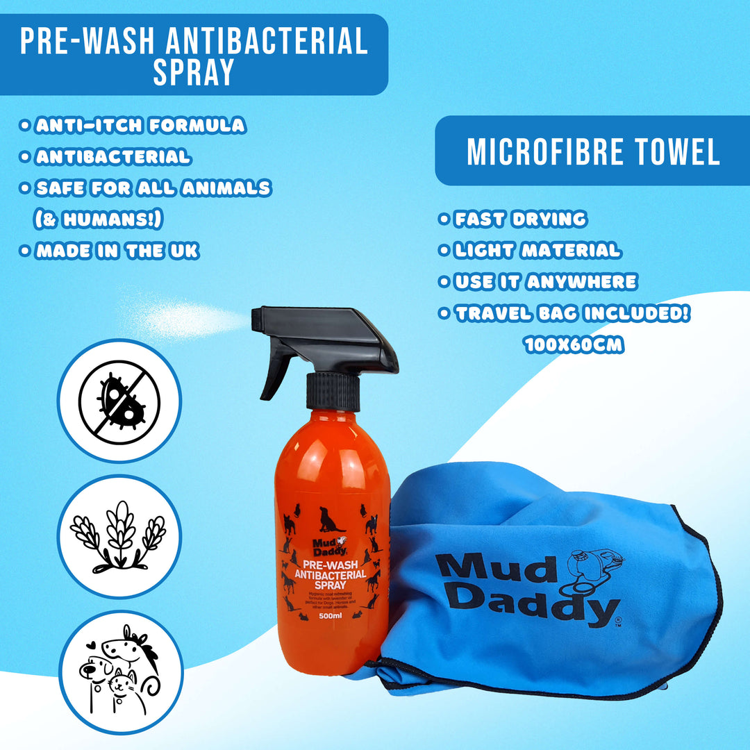 Mud Daddy® Dirty Paws Prewash and Towel