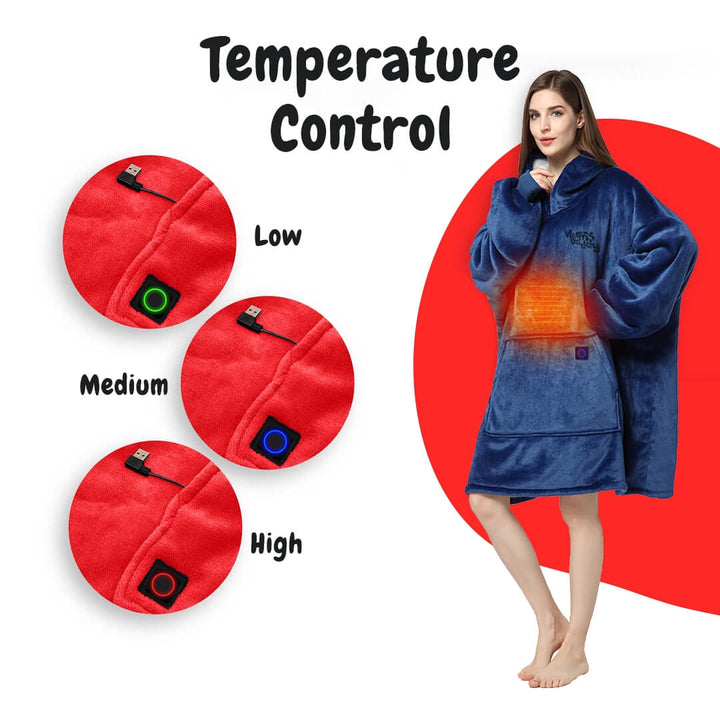 Warm Daddy® Full-Body Heated Robe (Front & Back)