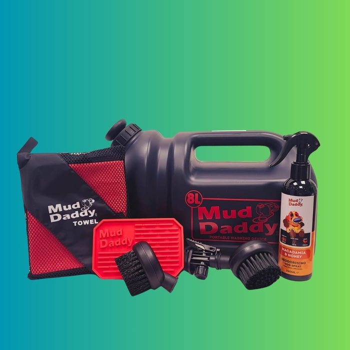 Mud Daddy® 5L or 8L Starter Bundle | Original | Portable Pet Washing Device | Muddy Walks | Grooming