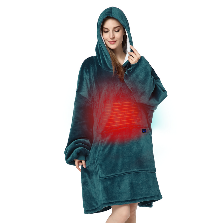 Warm Daddy® Full-Body Heated Robe (Front & Back)