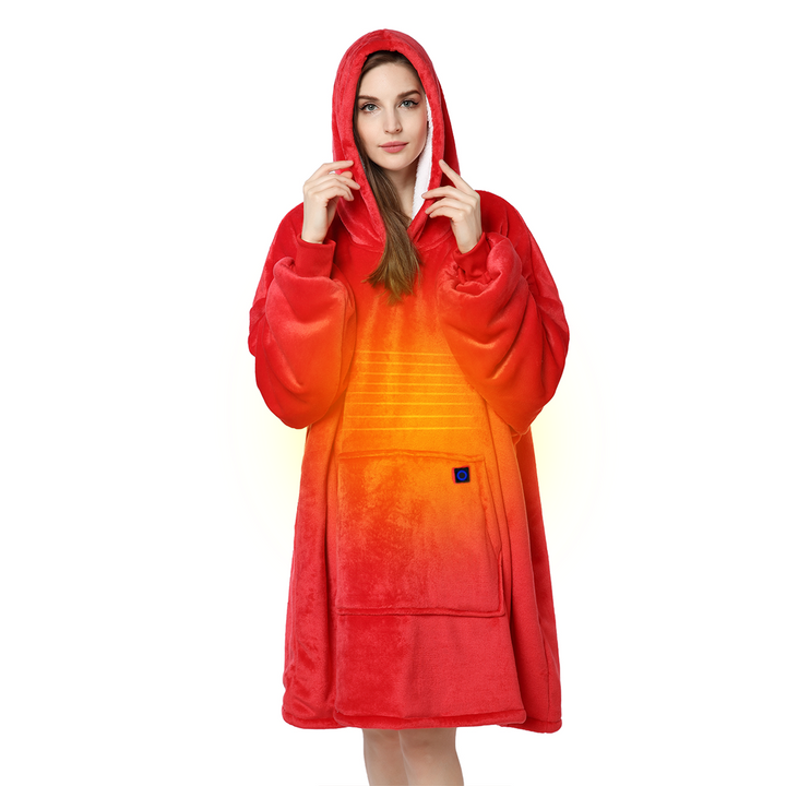 Warm Daddy® Full-Body Heated Robe (Front & Back)